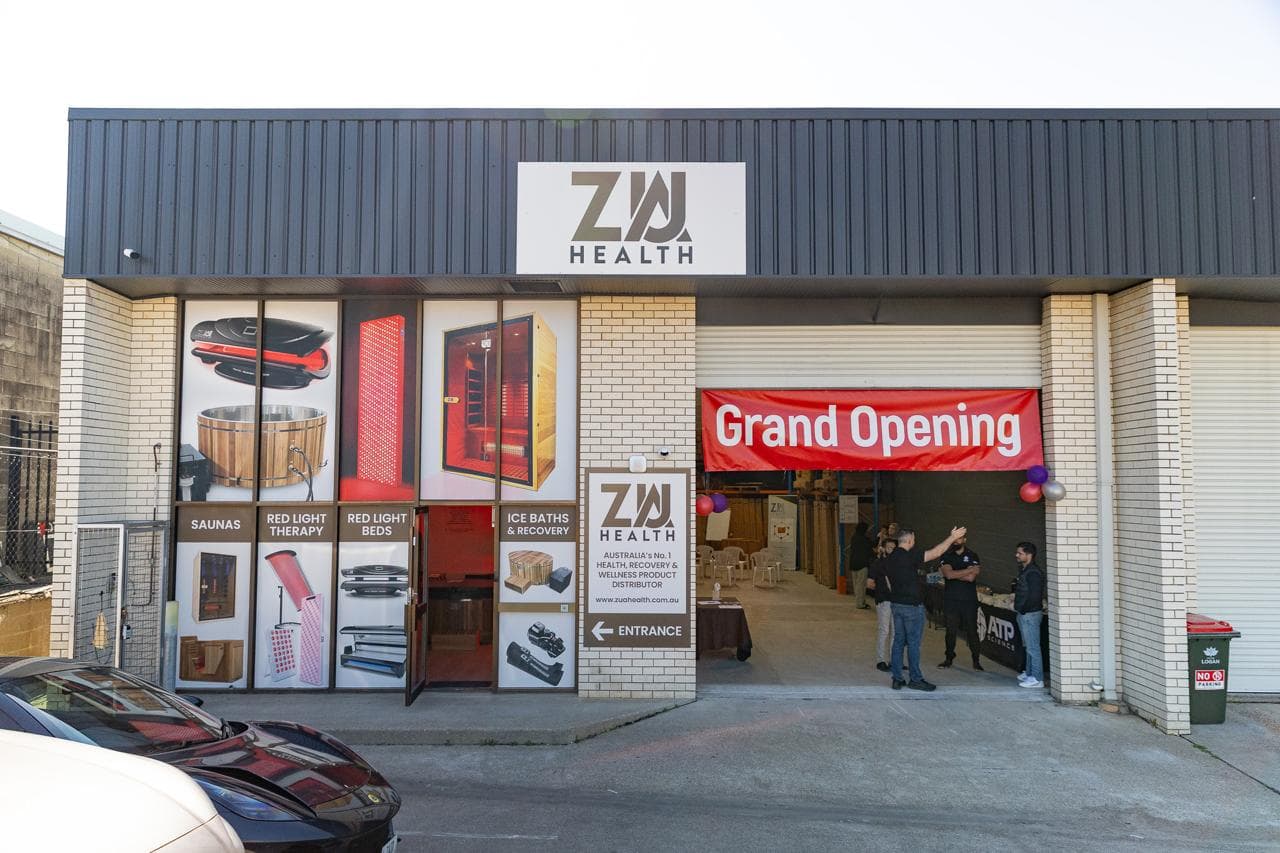 The ZUA Health showroom at Unit 1, 2 Darnick Street, Underwood