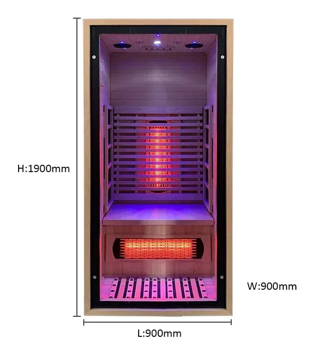 Full Spectrum Infrared 1 Person Pioneer Sauna, view 7