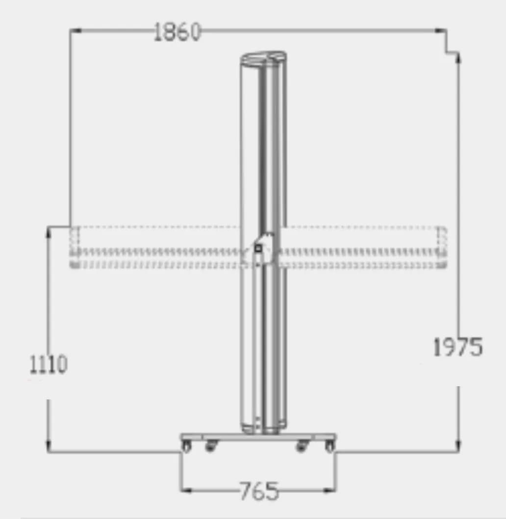 Z1 Red Light Canopy with Stand, view 6