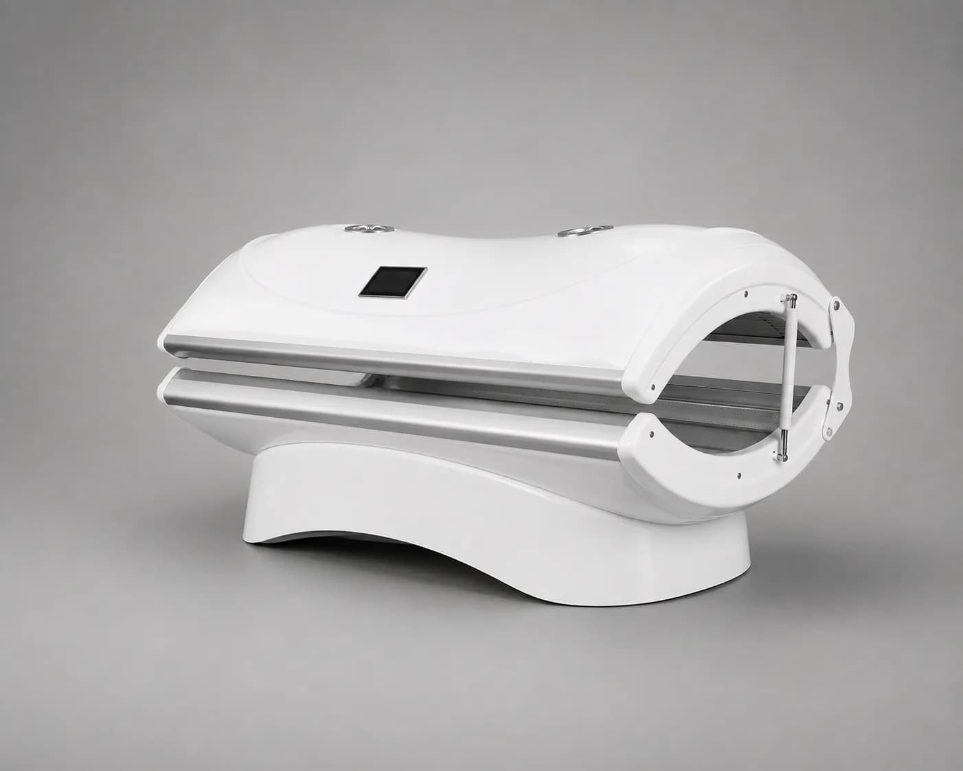 Z4N Plus Red Light Bed, canopy open, LED array illuminated