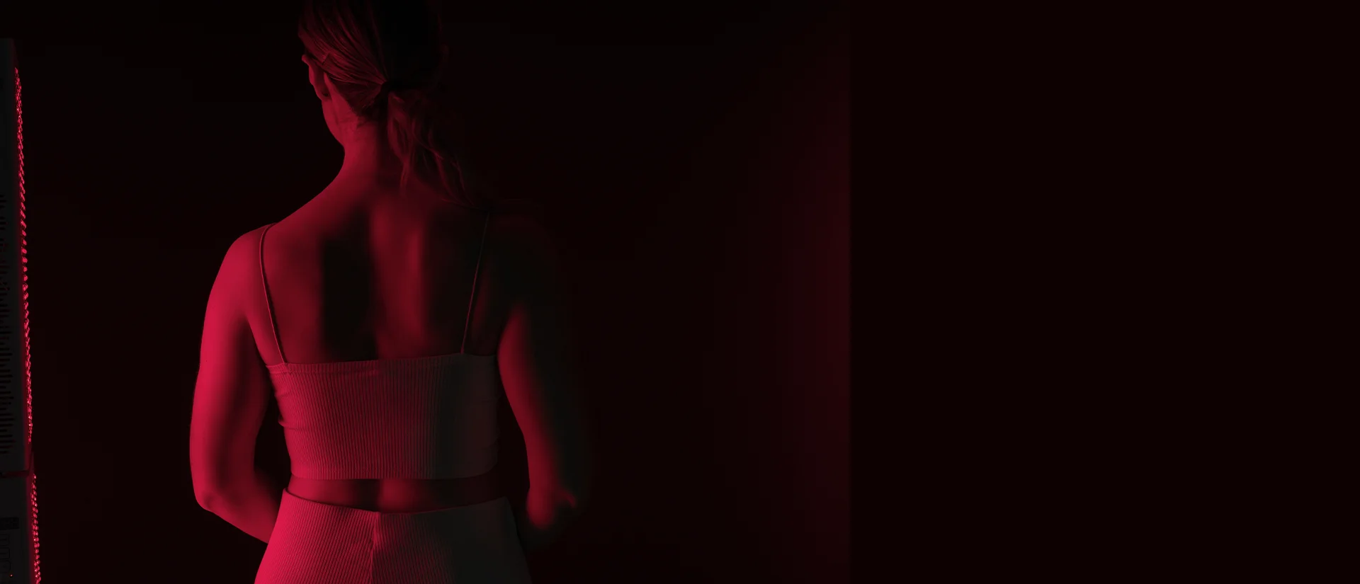 Red light therapy session